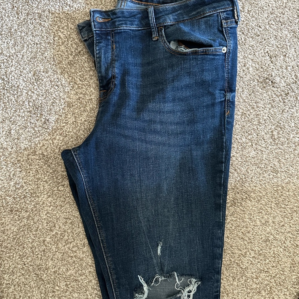 Old Navy Dark Blue Straight Leg Jeans